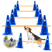 Zazafolora Dog Agility Equipment Set, Cavaletti Poles for Dogs Agility Jumps, 32 cm Pet Training Cone Set, Adjustable Height, for Dogs, Pony Jumping