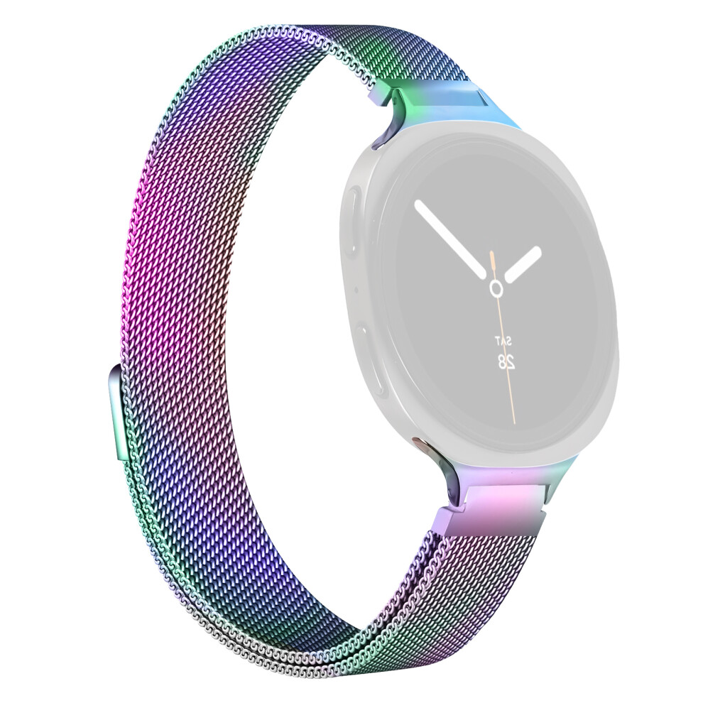 (Multi-Color) Watch Band For Samsung Galaxy Watch8 40Mm 44Mm / Watch8 Classic 46Mm Electroplated Stainless Steel Milanese Magnetic Str 6914299090526
