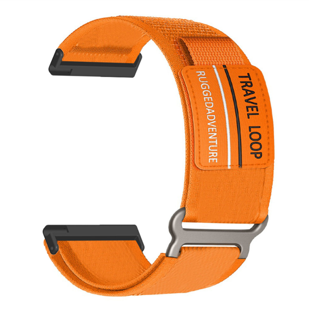 (Orange) 24Mm Nylon Strap For Coros Nomad / Suunto Spartan Sport Wrist Hr Baro / Suunto 7 / 9 / D5i / Traverse Magic Tape Watch B Orange 6914293916334