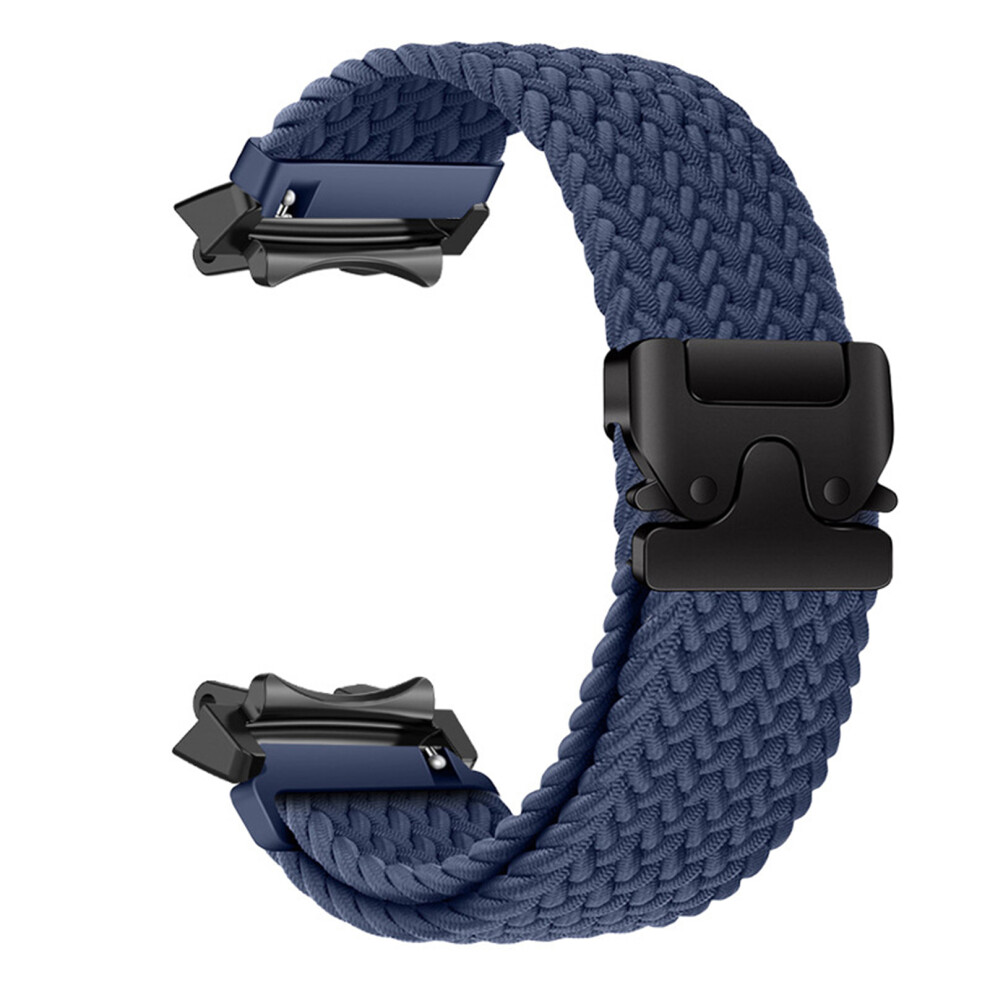 (Dark ) Replacement Strap For Huami Amazfit T-Rex 3 / T-Rex 2 Parachute Buckle Braided Elastic Nylon Watch Band Blue 6914298393437
