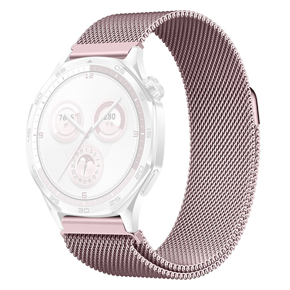 (Pink) 22Mm Milanese Magnetic Strap For Huawei Watch Gt 5 Pro / 5 / 4 46Mm / Samsung Galaxy Watch3 45Mm Push Button Quick Relea Pink 6914292551369