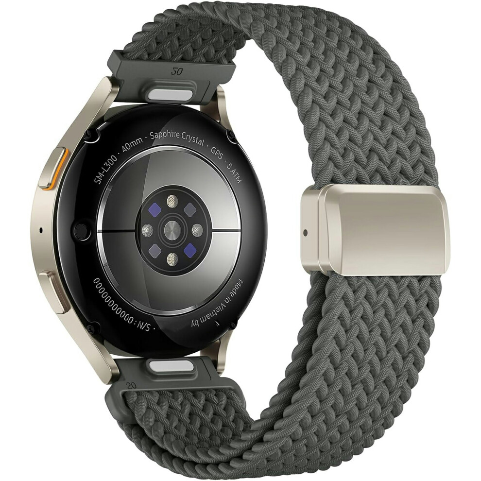 (Grey) 22Mm Quick Release Magnetic Strap For Samsung Galaxy Watch3 45Mm / Watch 46Mm / Gear S3 Classic / S3 Frontier Nylon Wove Grey 6914292595967