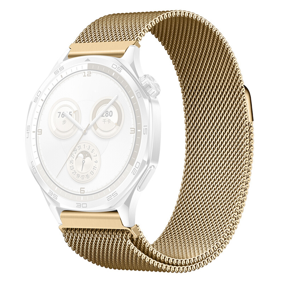 (Gold) 22Mm Milanese Magnetic Strap For Huawei Watch Gt 5 Pro / 5 / 4 46Mm / Samsung Galaxy Watch3 45Mm Push Button Quick Relea Gold 6914290458110