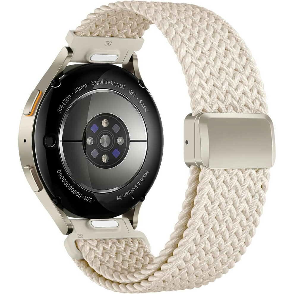 (Starlight) 22Mm Quick Release Magnetic Strap For Samsung Galaxy Watch3 45Mm / Watch 46Mm / Gear S3 Classic / S3 Frontier Nylon Wove 6914291781927