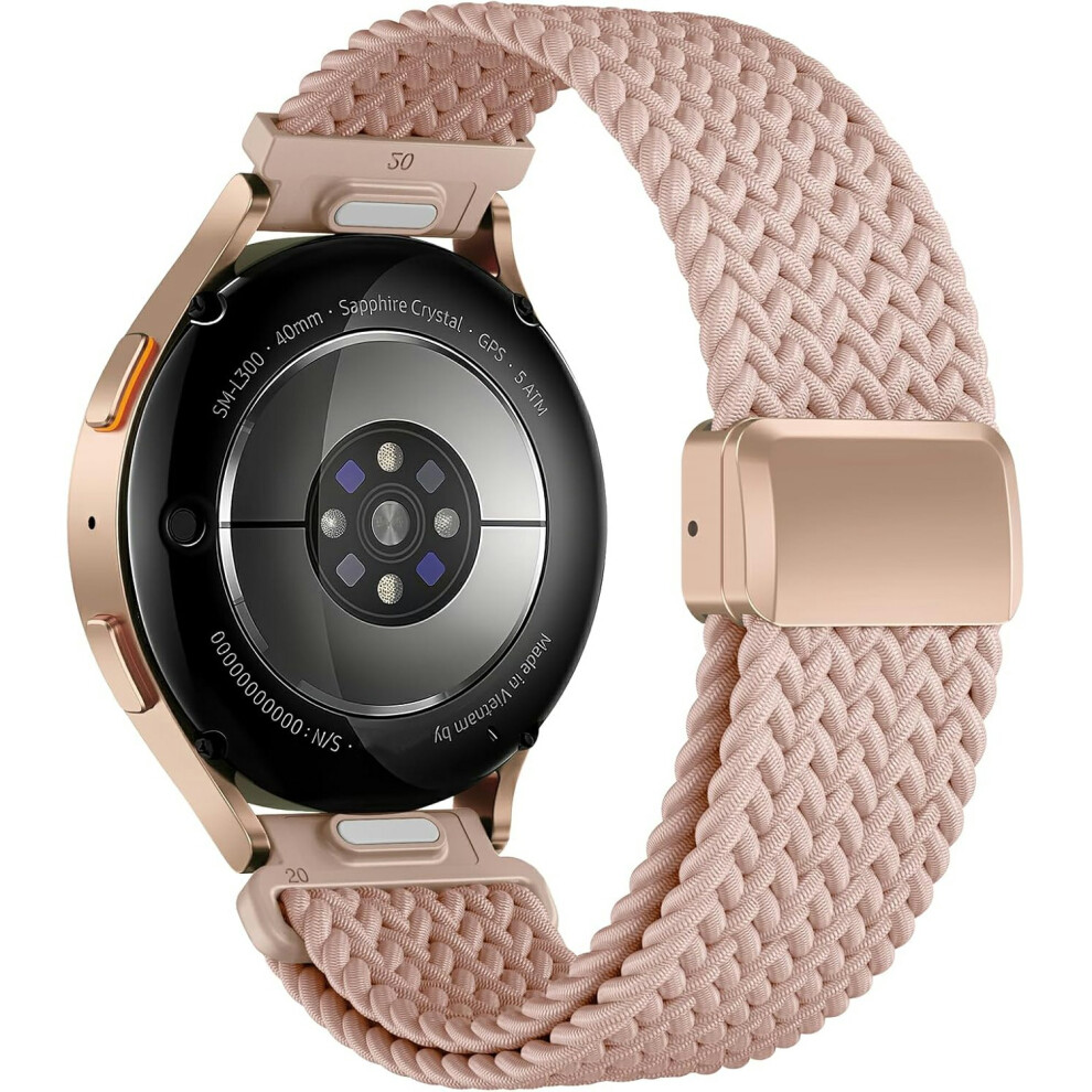 (Pink) 22Mm Quick Release Magnetic Strap For Samsung Galaxy Watch3 45Mm / Watch 46Mm / Gear S3 Classic / S3 Frontier Nylon Wove Pink 6914290077588