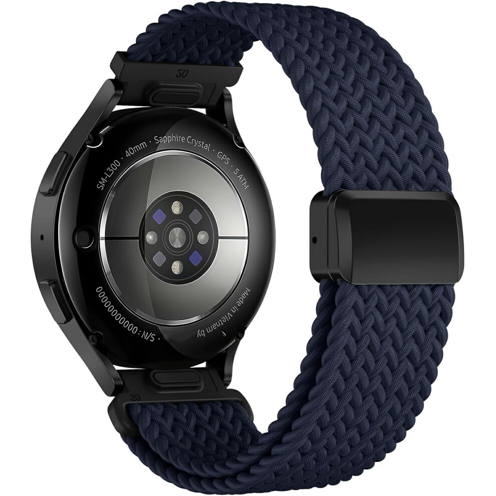 (Midnight ) 22Mm Quick Release Magnetic Strap For Samsung Galaxy Watch3 45Mm / Watch 46Mm / Gear S3 Classic / S3 Frontier Nylon Wove Blue 6914293391308