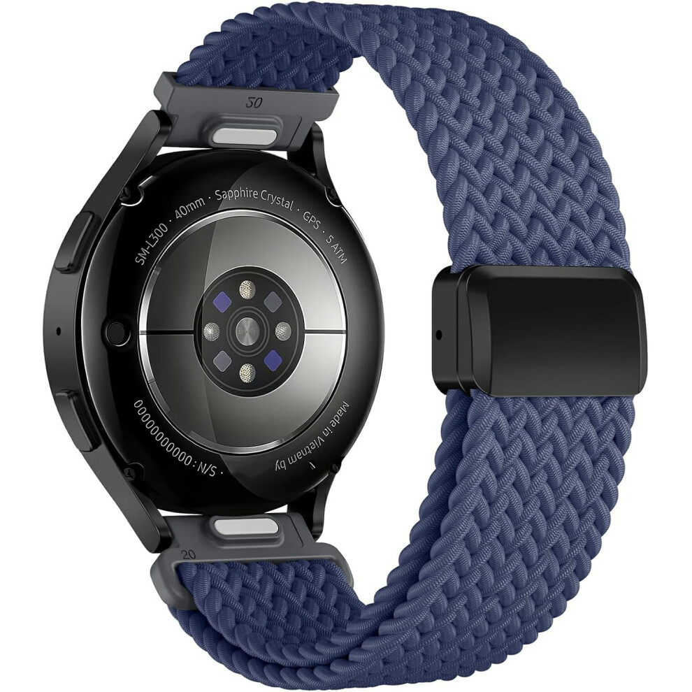 (Blue) 22Mm Quick Release Magnetic Strap For Samsung Galaxy Watch3 45Mm / Watch 46Mm / Gear S3 Classic / S3 Frontier Nylon Wove Blue 6914290644117