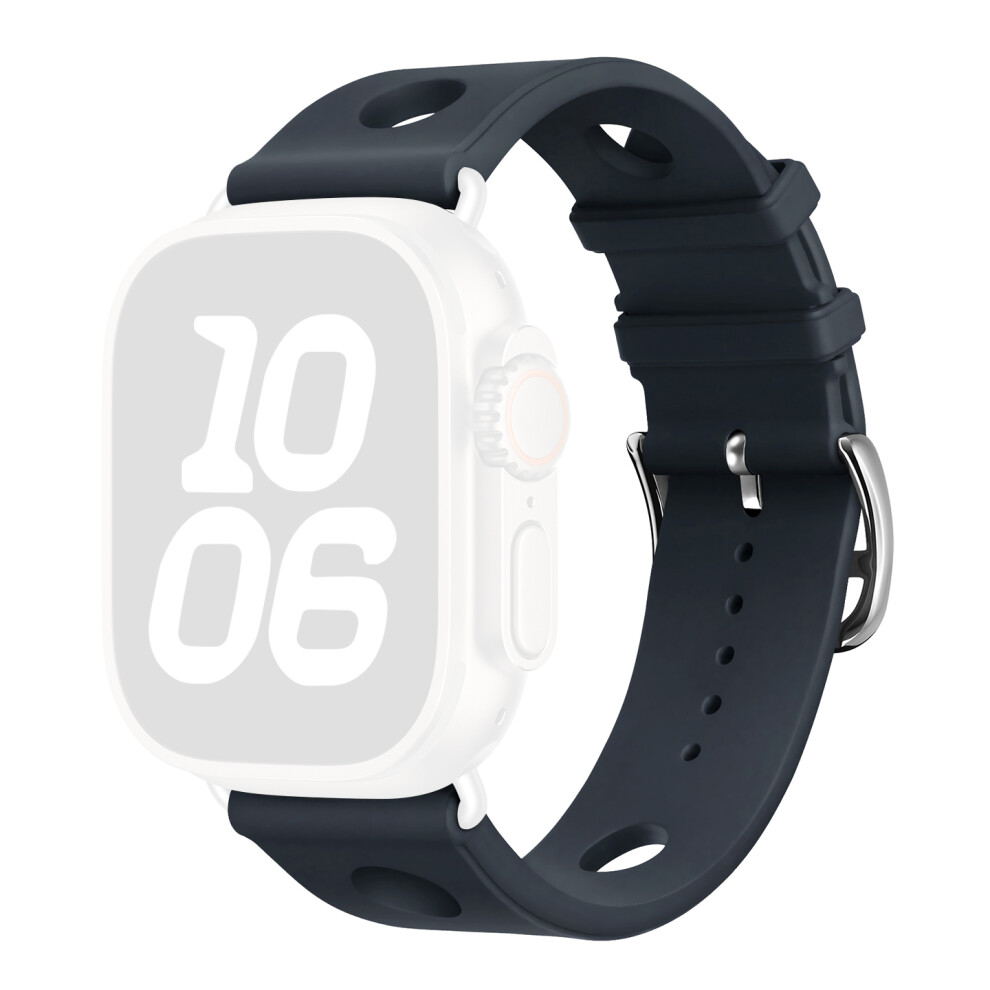(Midnight) Silicone Watch Band For Apple Watch Ultra 3 2 1 49Mm / Series 11 10 46Mm / 9 8 7 45Mm / Se3 Se2 Se 6 5 4 44Mm / 3 2 1 42 6914293963154