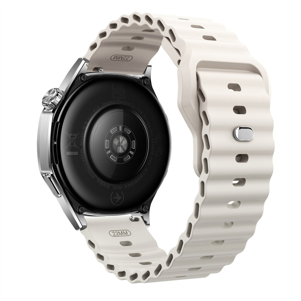 (Starlight) 22Mm Silicone Watch Band For Huawei Watch Gt 6 46Mm / Gt 5 46Mm / Gt 5 Pro 46Mm Ocean Wave Wrist Strap 6914291013011