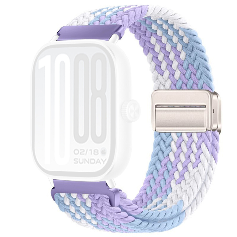 (Violet) Braided Nylon Watch Band For Vivo Watch Gt / Iqoo Watch Gt Replacement Strap With Magnetic Buckle 6914299616535