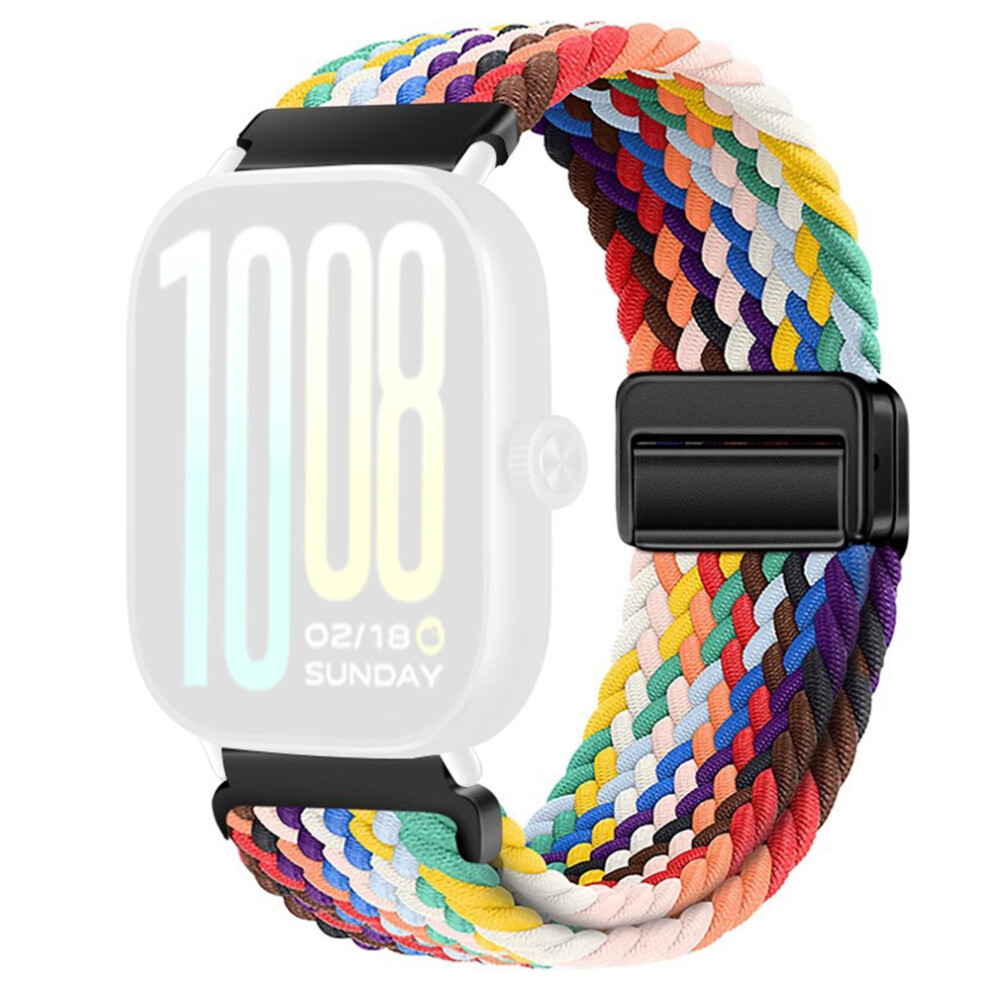 (Rainbow) Braided Nylon Watch Band For Vivo Watch Gt / Iqoo Watch Gt Replacement Strap With Magnetic Buckle 6914292579264