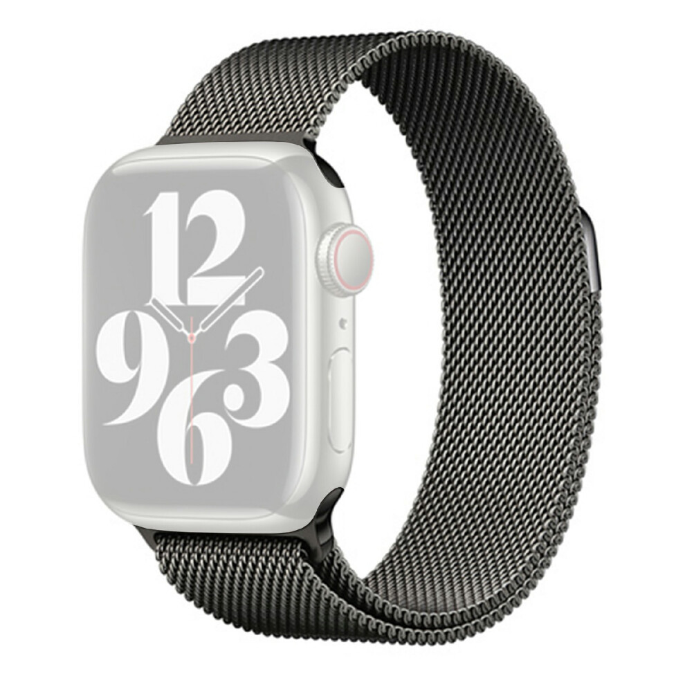 (Black) Milanese Magnetic Watch Band For Apple Watch Series 11 10 42Mm / 9 8 7 41Mm / Se3 Se2 Se 6 5 4 40Mm / 3 2 1 38Mm S Black 6914293541147