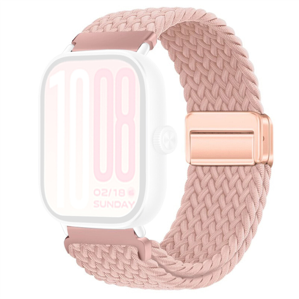 (Pink) Braided Nylon Watch Band For Vivo Watch Gt / Iqoo Watch Gt Replacement Strap With Magnetic Buckle Pink 6914293510495