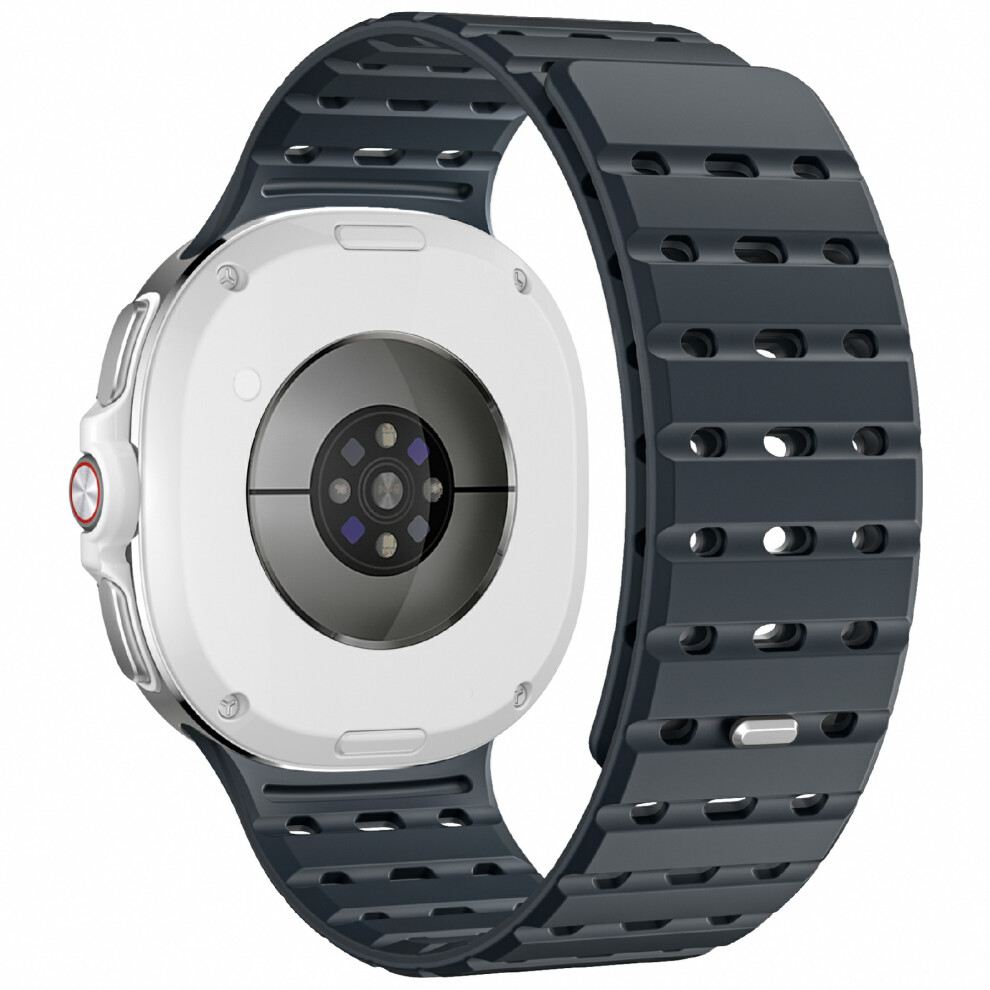 (Charcoal) Watchband For Samsung Galaxy Watch8 44Mm / 40Mm / Watch8 Classic 46Mm Breathable Magnetic Silicone Strap 6914295700023