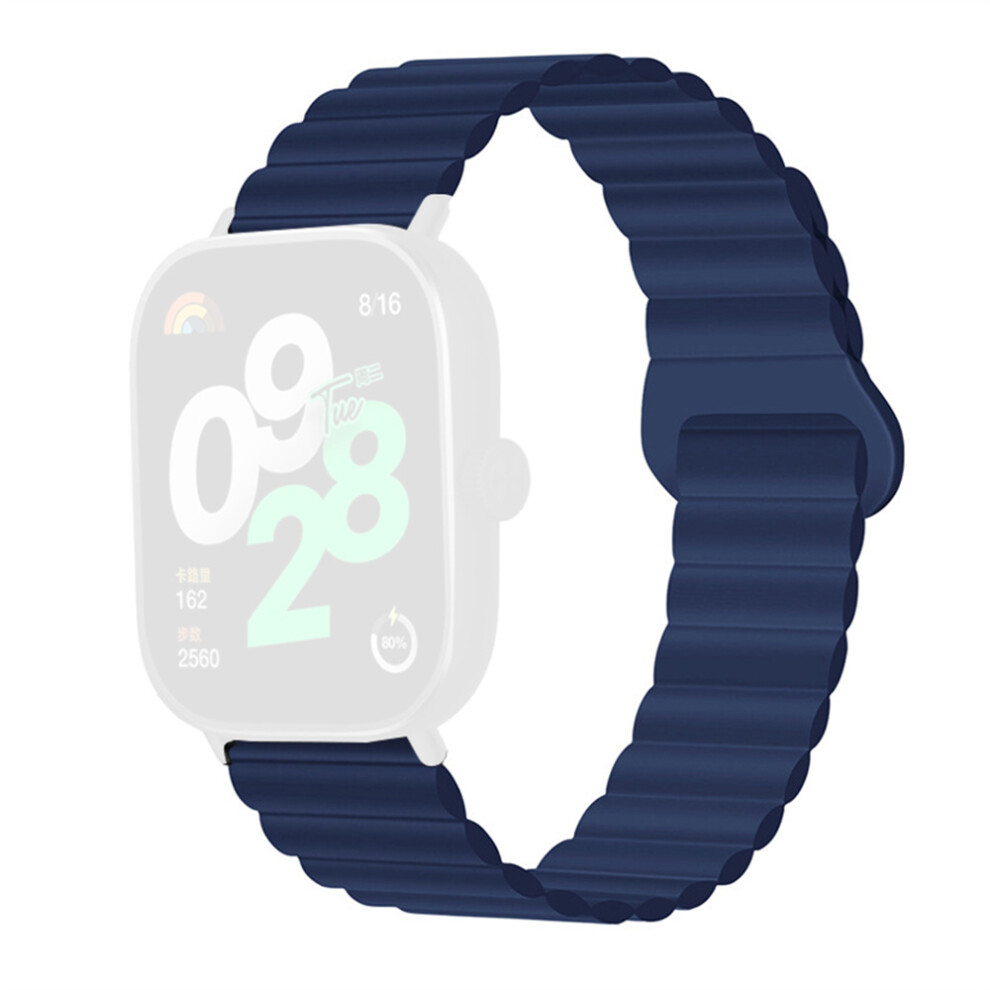 (Midnight ) For Vivo Watch Gt 2 / Iqoo Watch Gt 2 Silicone Strap Magnetic Reverse Buckle Watch Band Blue 6914295923552