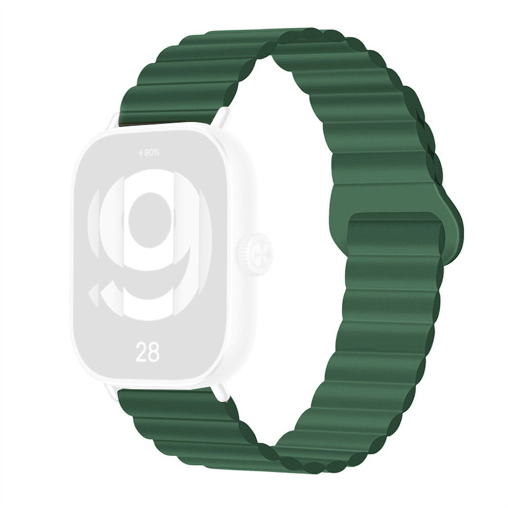(Green) For Vivo Watch Gt / Iqoo Watch Gt Silicone Strap Magnetic Reverse Buckle Watch Band Green 6914290283767