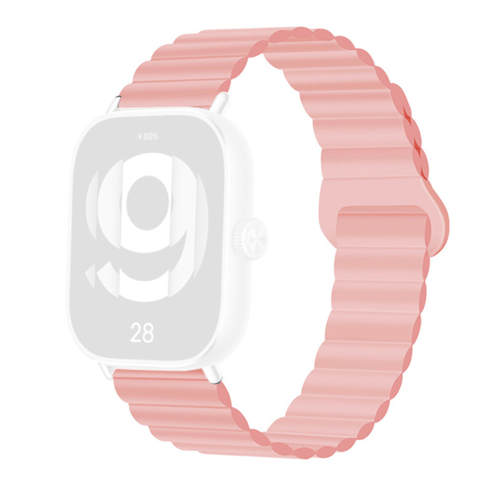 (Pink) For Vivo Watch Gt / Iqoo Watch Gt Silicone Strap Magnetic Reverse Buckle Watch Band Pink 6914293107701