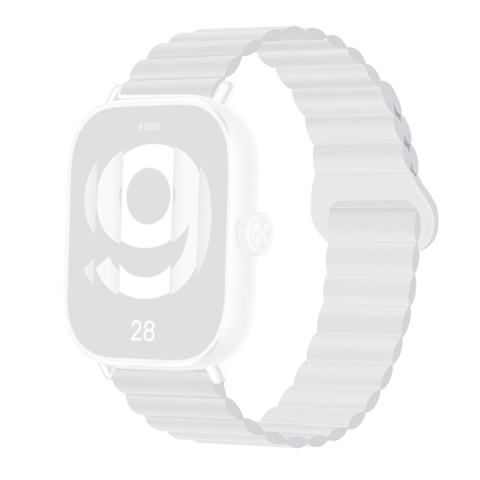 (White) For Vivo Watch Gt / Iqoo Watch Gt Silicone Strap Magnetic Reverse Buckle Watch Band White 6914291483937
