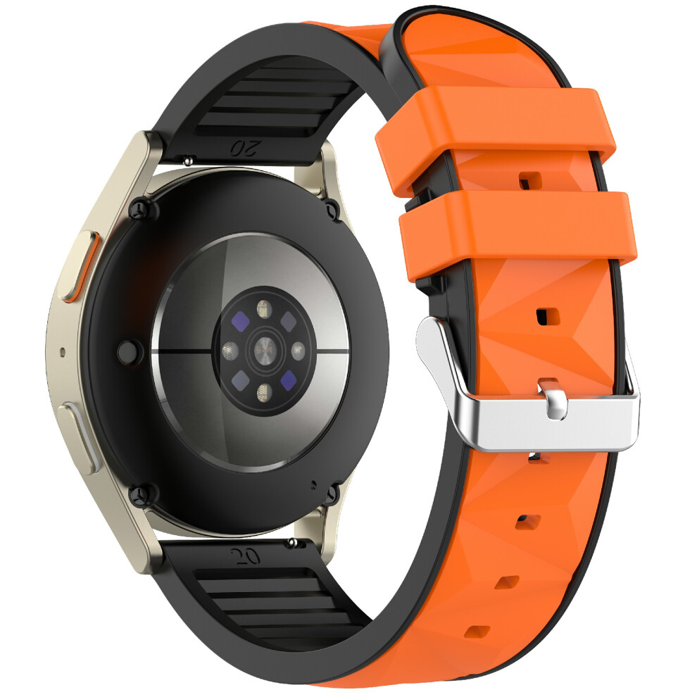 (Orange / Black) 22Mm Dual Color Watch Strap For Samsung Galaxy Watch3 45Mm / Watch 46Mm / Gear S3 Classic / S3 Frontier Adjustable Silic Orange,Black 6914294106024