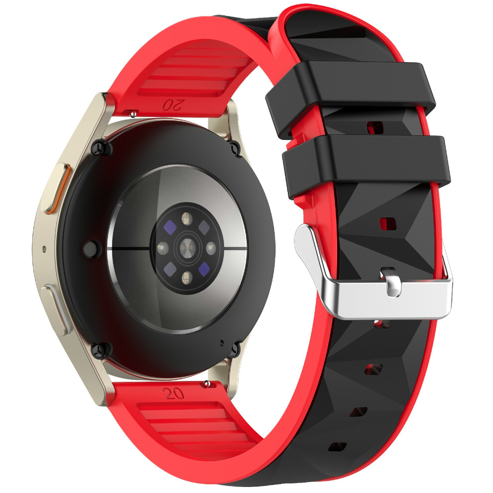 (Black / Red) 22Mm Dual Color Watch Strap For Samsung Galaxy Watch3 45Mm / Watch 46Mm / Gear S3 Classic / S3 Frontier Adjustable Silic Black,Red 6914291021573
