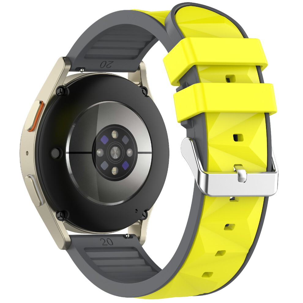 (Lime / ) 22Mm Dual Color Watch Strap For Samsung Galaxy Watch3 45Mm / Watch 46Mm / Gear S3 Classic / S3 Frontier Adjustable Silic Grey 6914295014342