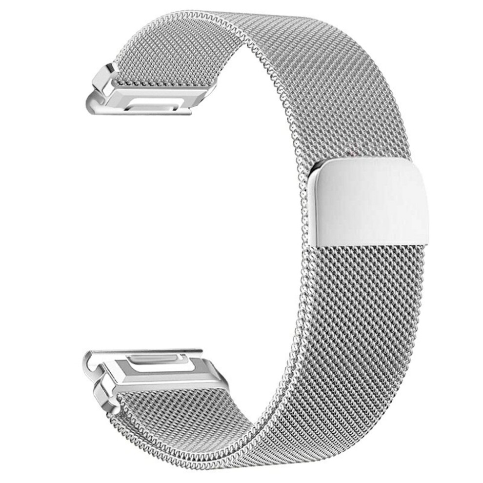 (Silver) 26Mm Integrated Quick Release Strap For Garmin Fenix 8 Pro Amoled 51Mm / 8 51Mm / Enduro 3 / Enduro 2 Milanese Stainless Silver 6914290026432