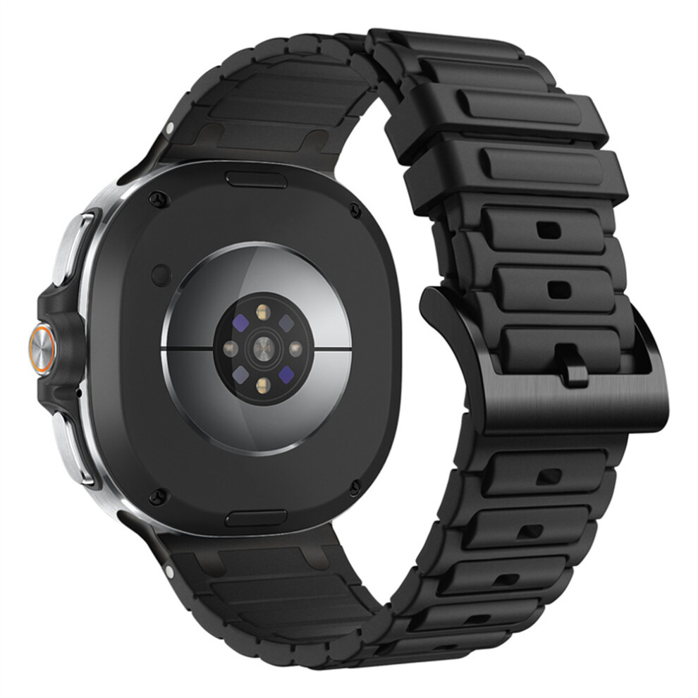 (Black) Thickened Silicone Strap For Samsung Galaxy Watch8 44Mm / 40Mm / 8 Classic 46Mm Watch Band Black 6914295563734