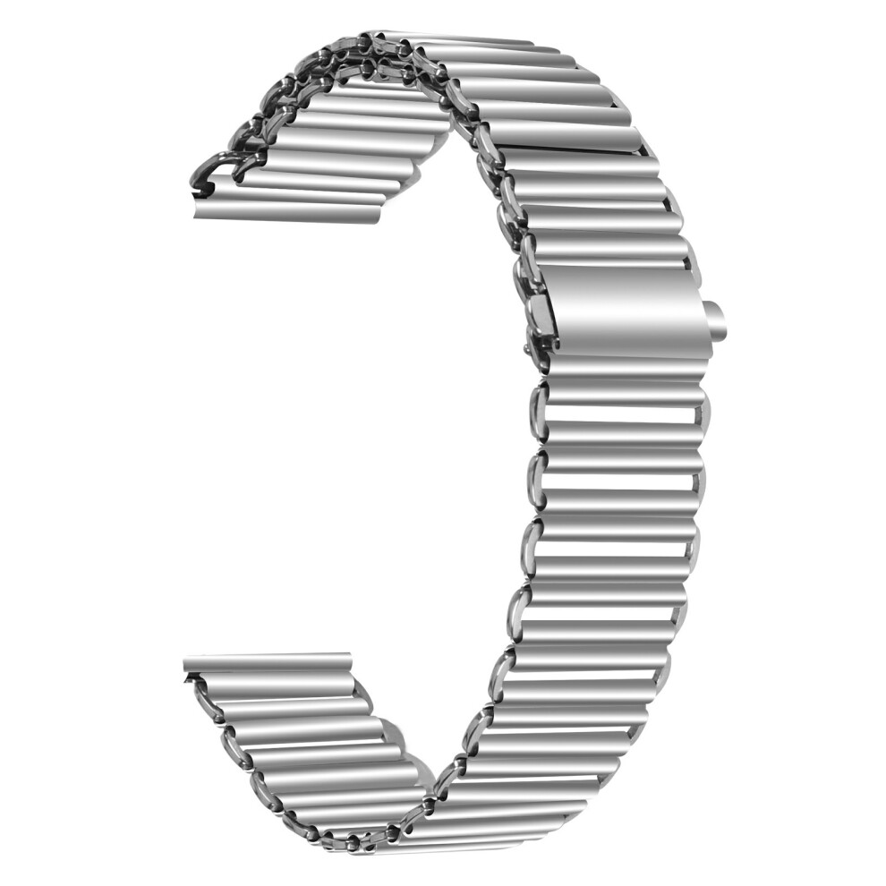 (Silver) Watch Band For Suunto 9 / 9 Baro / Spartan Sport Slingshot Buckle Loop Strap Silver 6914290532377