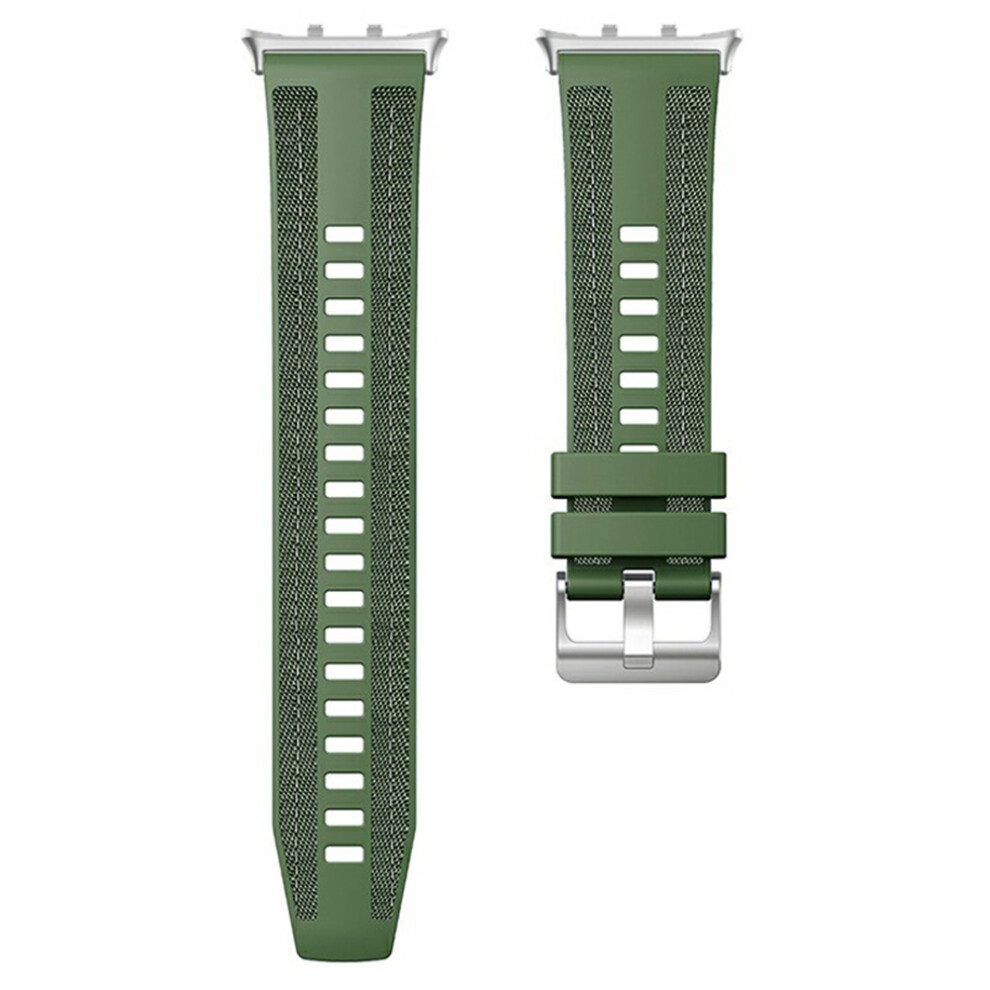 (Green) For Honor Watch X5 Breathable Woven Silicone Strap Adjustable Wristband Replacement Green 6914294929227