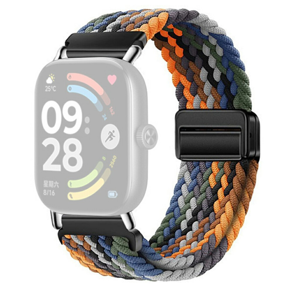 (Camo Colorful) For Honor Watch X5 Braided Nylon Watch Band Replacement Strap With Magnetic Buckle 6914296316018