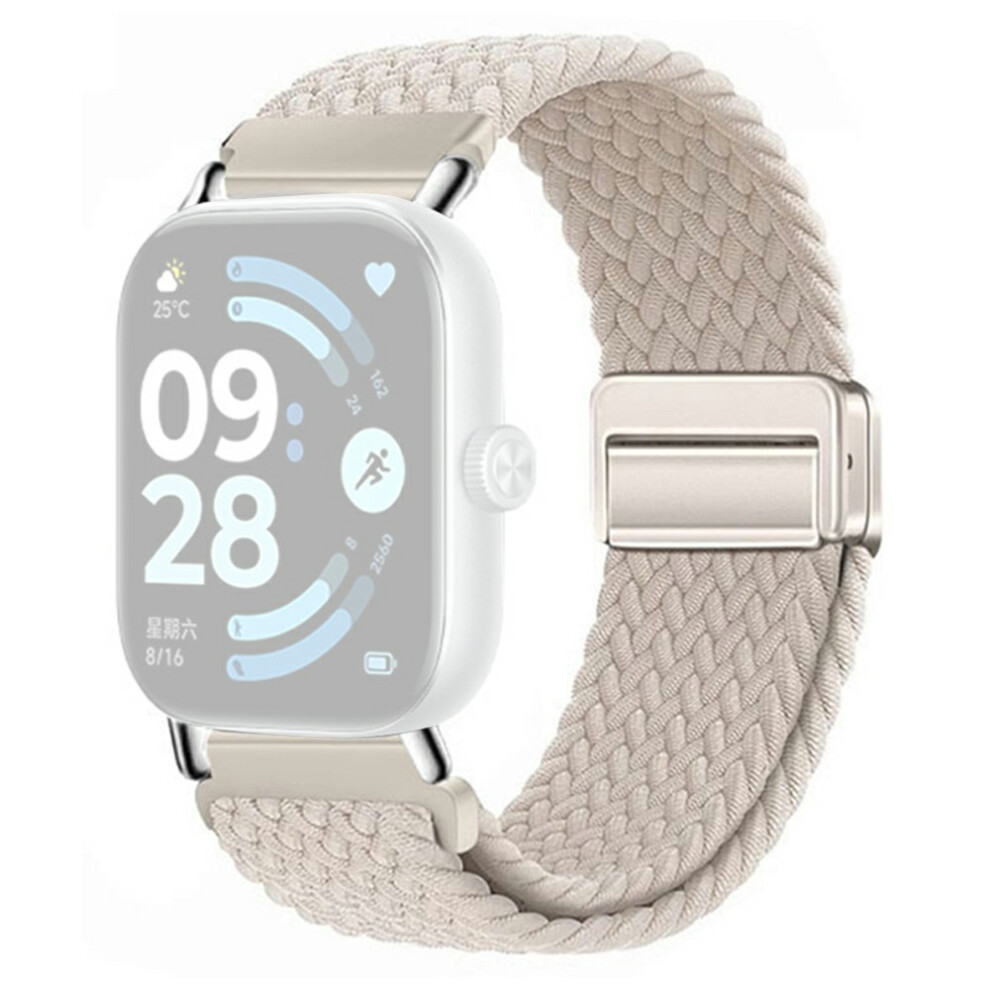 (Starlight) For Honor Watch X5 Braided Nylon Watch Band Replacement Strap With Magnetic Buckle 6914293678133
