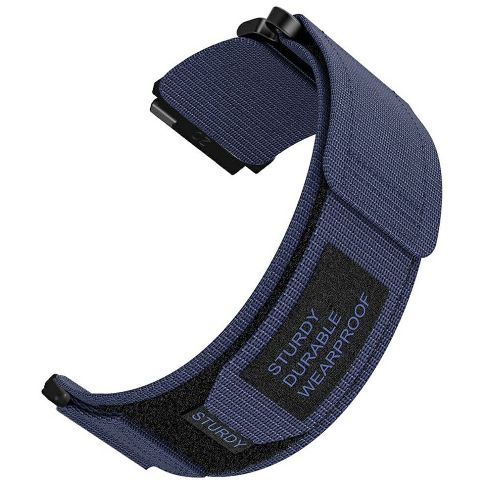 (Midnight ) Nylon Watch Band For Huami Amazfit T-Rex 3 Pro 44Mm Loop Fastener Strap Blue 6914297354484