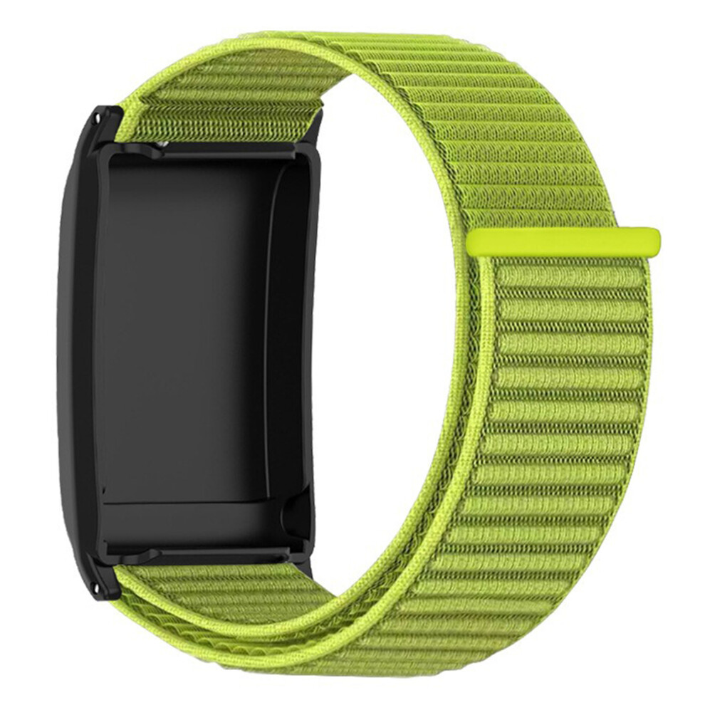(Green) Wrist Strap For Whoop 5.0 Magic Tape Nylon Woven Watch Band Green 6914296266375