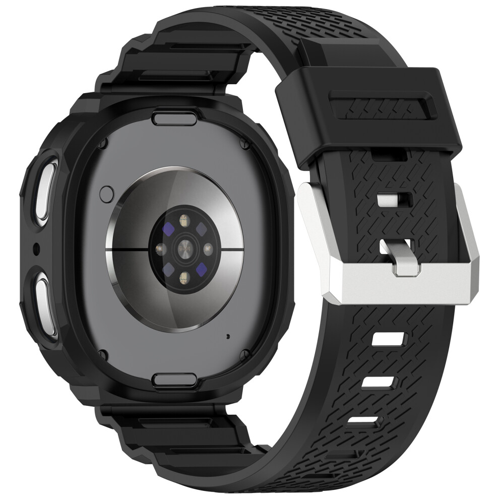 (Black) For Samsung Galaxy Watch8 40Mm Tpu Strap With Integrated Watch Case Adjustable Watchband Black 6914294729469