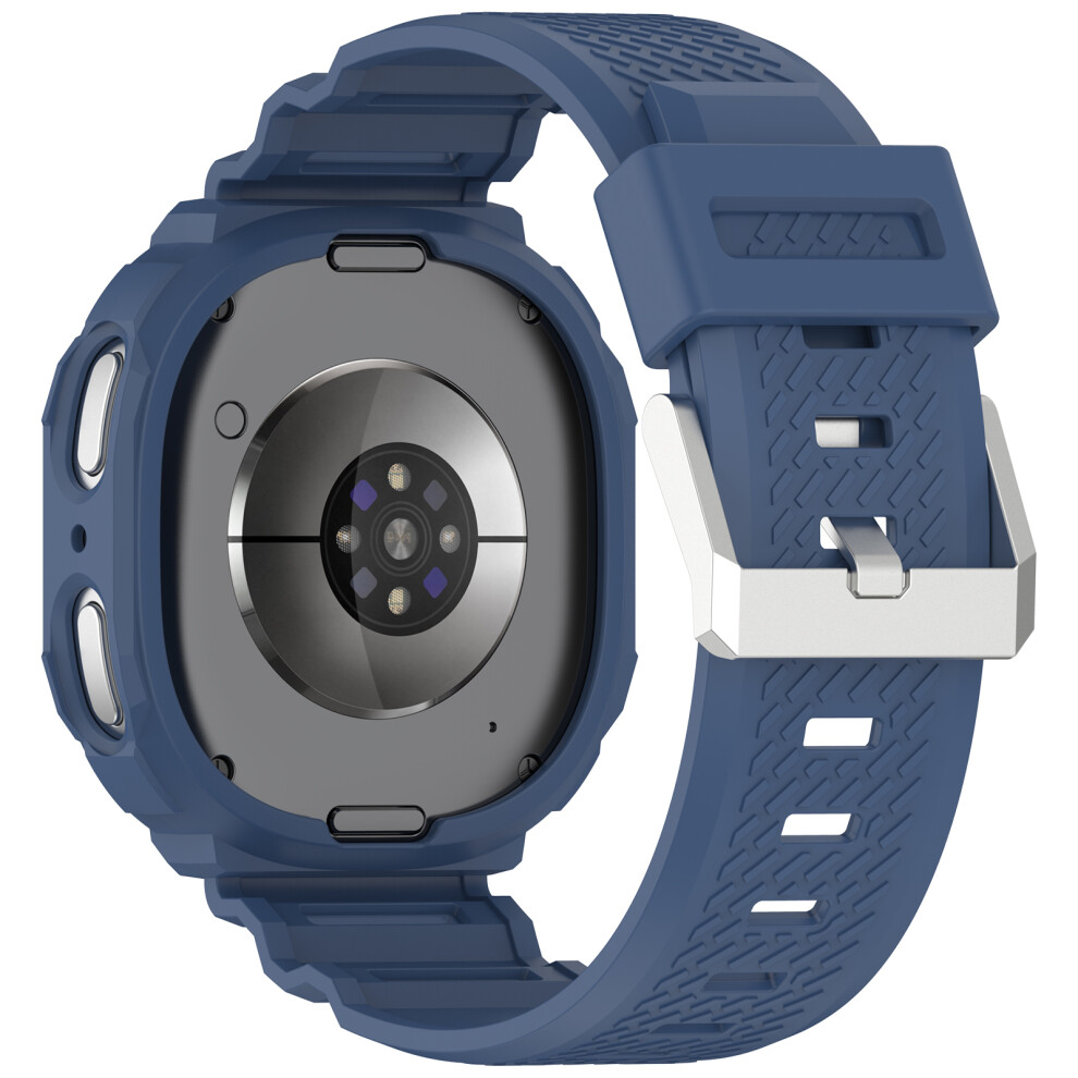 (Blue) For Samsung Galaxy Watch8 44Mm Tpu Strap With Integrated Watch Case Adjustable Watchband Blue 6914299394792