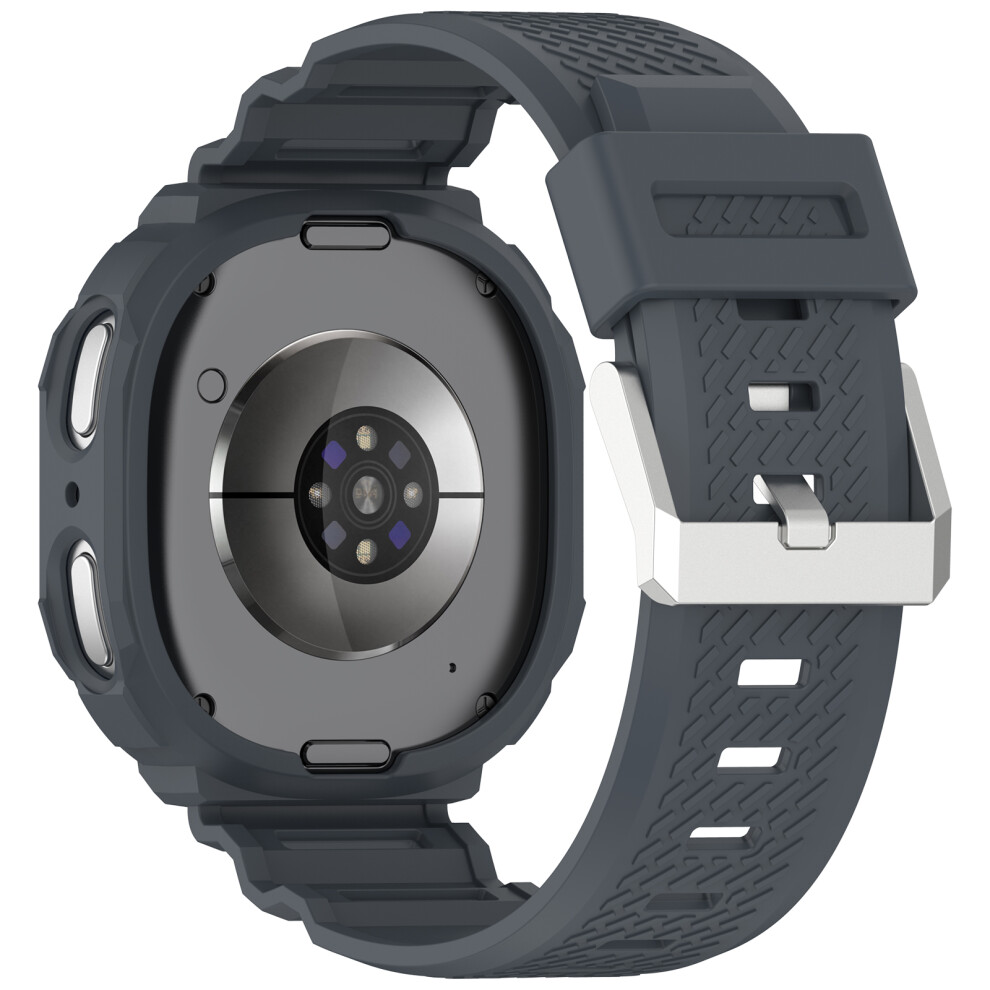 (Grey) For Samsung Galaxy Watch8 44Mm Tpu Strap With Integrated Watch Case Adjustable Watchband Grey 6914293253828