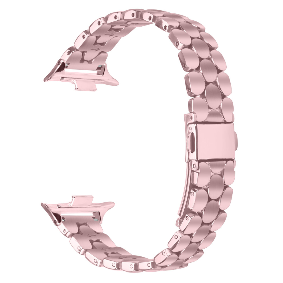 (Rose ) For Xiaomi Redmi Watch 5 / 4 Watch Band Pearl-Shape Stainless Steel Electroplating Wrist Strap Pink 6914293550620