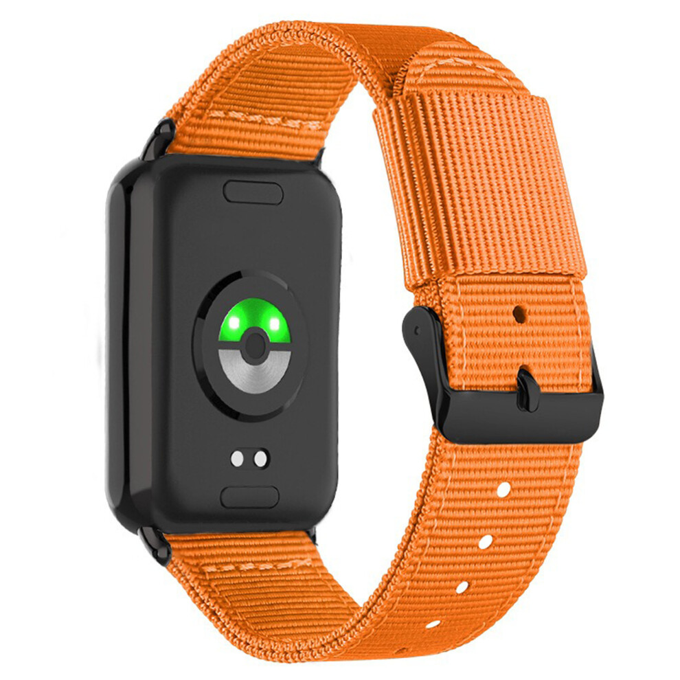(Orange) For Xiaomi Redmi Watch 6 / 5 / 4 / Smart Band 9 Pro / 8 Pro Woven Nylon Watch Band Pin Buckle Strap Orange 6914299723370