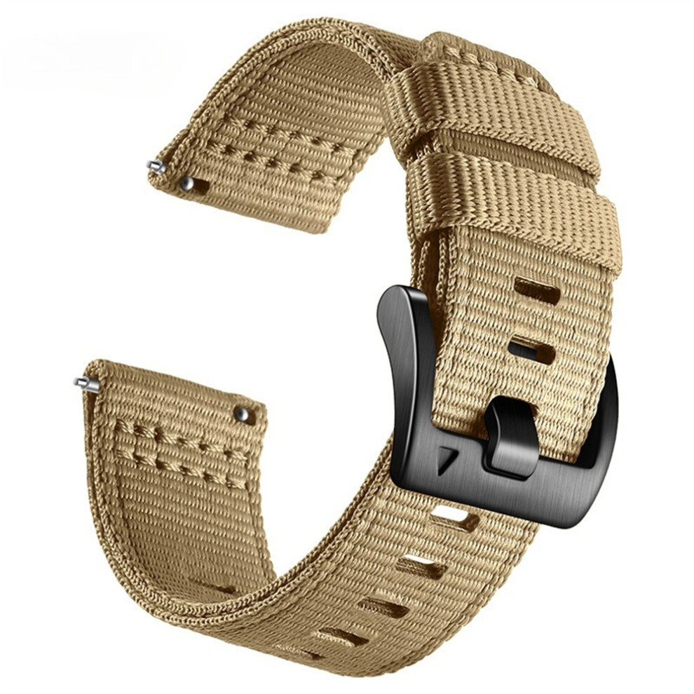 (Khaki) 22Mm Woven Nylon Watch Band For Huawei Watch Gt 6 46Mm Pin Buckle Strap 6914294581906