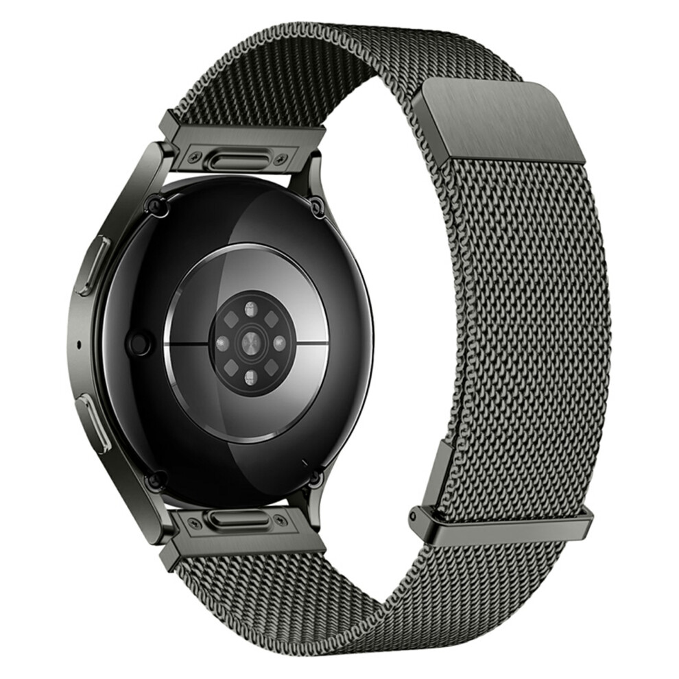 (Titanium ) 22Mm Quick Release Strap For Huawei Watch Gt 5 Pro 46Mm / 5 46Mm / 4 46Mm / Watch Ultimate Milanese Mesh Stainless Steel Grey 6914291468262