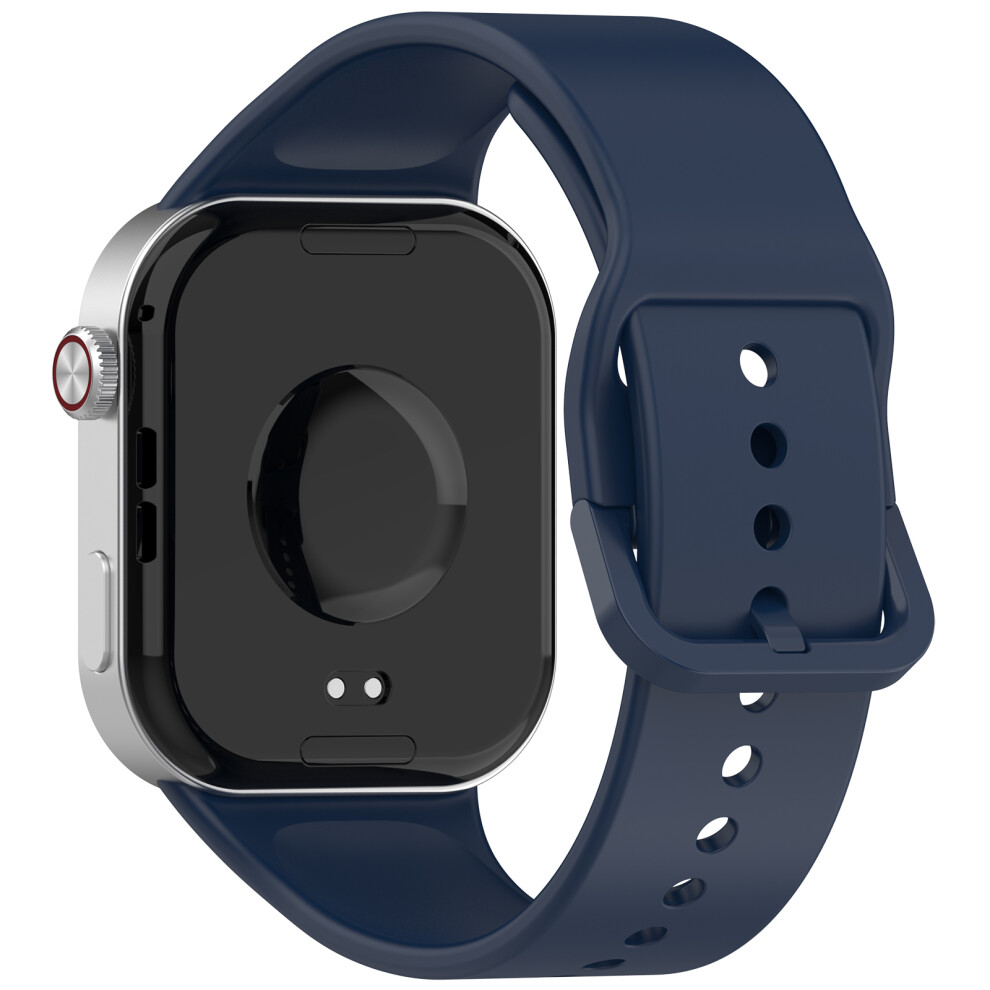 (Midnight ) For Xiaomi Redmi Watch 6 Silicone Watch Band Replacement Strap Pin Buckle Wristband Blue 6914290092833