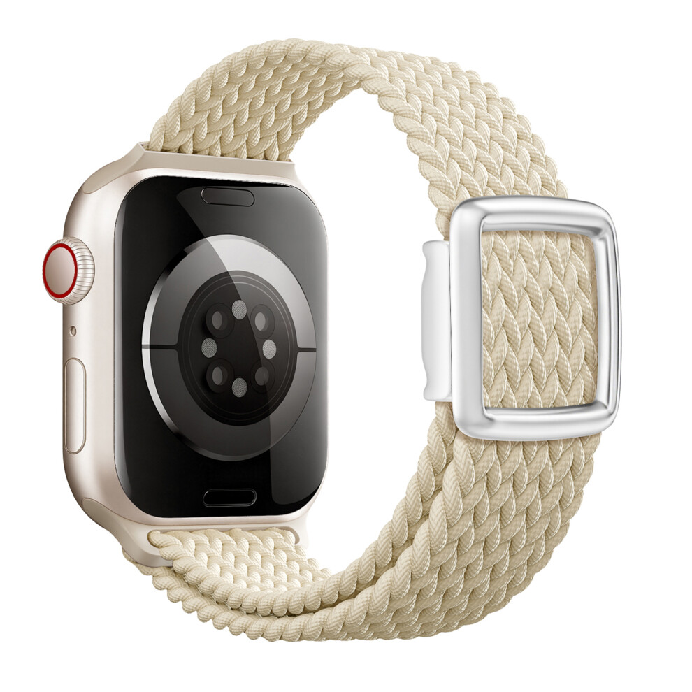 (Starlight) Magnetic Nylon Band For Apple Watch Series 11 10 42Mm / 9 8 7 41Mm / Se3 Se2 Se 6 5 4 40Mm / 3 2 1 38Mm Adjustable 6914298106310