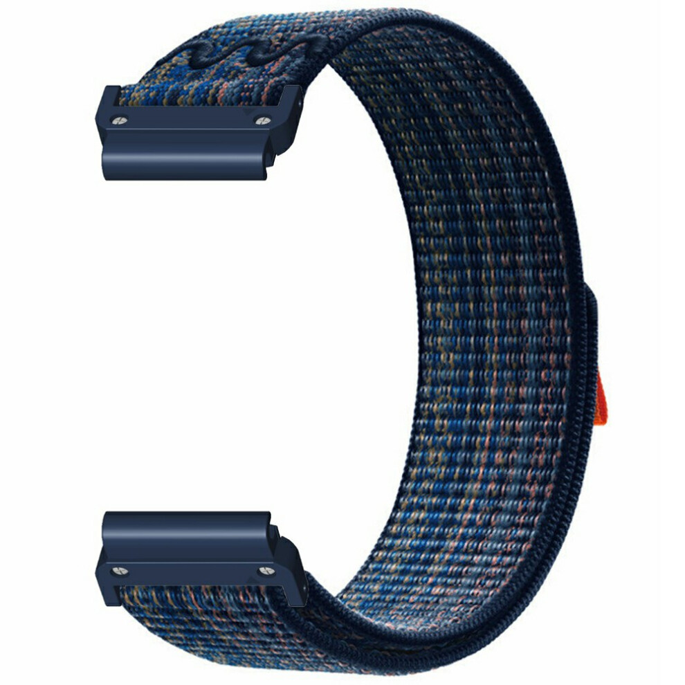 (Sapphire Orange) For Huami Amazfit T-Rex Ultra 2 26Mm Embroidered Nylon Strap Replacement Loop Watch Band Blue,Orange 6914290984596