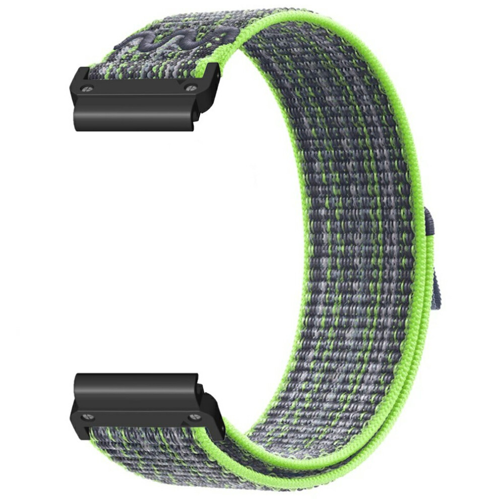 (Green Blue) For Huami Amazfit T-Rex Ultra 2 26Mm Embroidered Nylon Strap Replacement Loop Watch Band Blue,Green 6914295291699