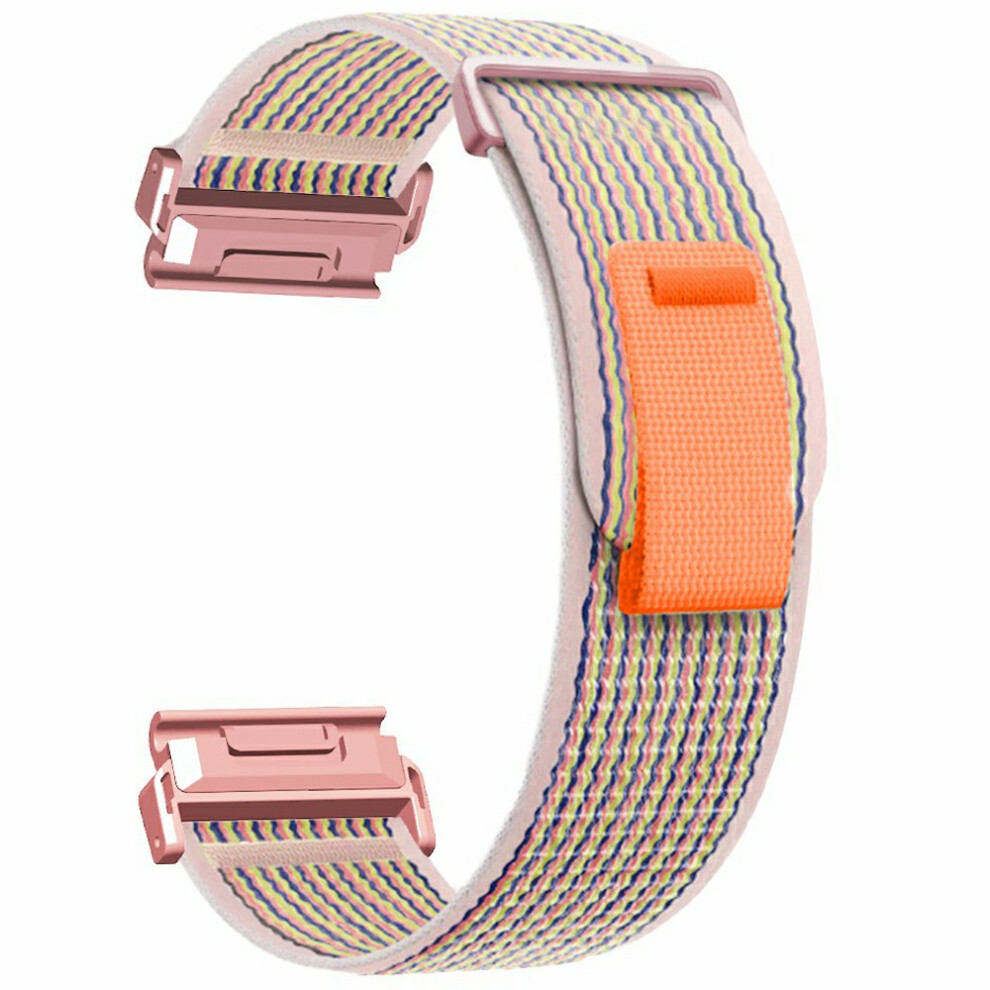 ( / Connector) For Huami Amazfit T-Rex Ultra 2 26Mm Nylon Watch Strap Loop Fastener Wrist Band With Pc Connector Pink 6914290502325
