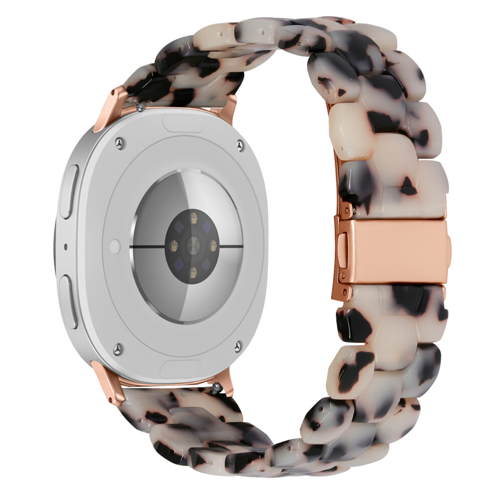 (Jade Mix) Hexagonal Resin Strap For Samsung Galaxy Watch8 40Mm / 44Mmwatch8 Classic 46Mm Waterproof Watch Band Black 6914291275846