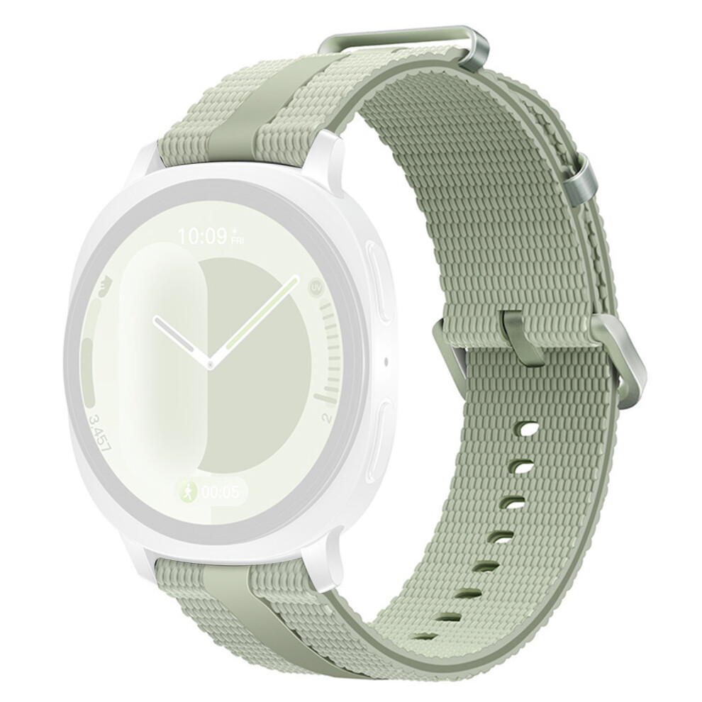 (Grey Green+Army Green) Silicone Band For Samsung Galaxy Watch8 Classic 46Mm / Watch8 44Mm / 40Mm Linear Texture Sport Wristband Green,Grey 6914290261925