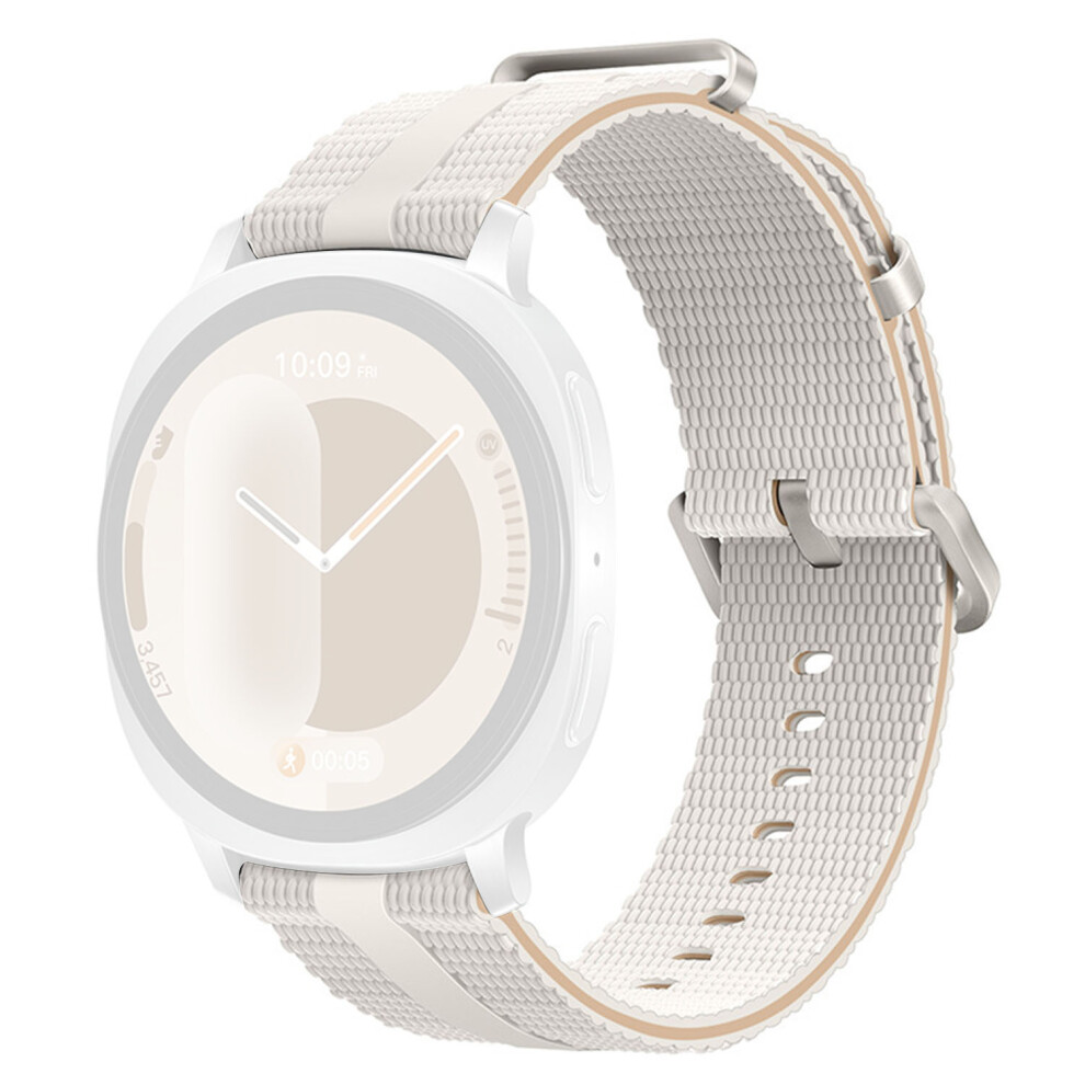 (Starlight+Milk Tea) Silicone Band For Samsung Galaxy Watch8 Classic 46Mm / Watch8 44Mm / 40Mm Linear Texture Sport Wristband 6914297208909