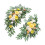 2 fleurs en soie pour arche de mariage avec feuilles vertes 1