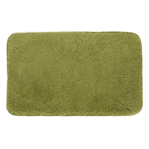 Chenille badeværelsestæppe 61x43 cm med gummibagside